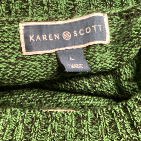 Karen Scott NWT Trio Snowman Christmas Sweater Large - Picture 9 of 12